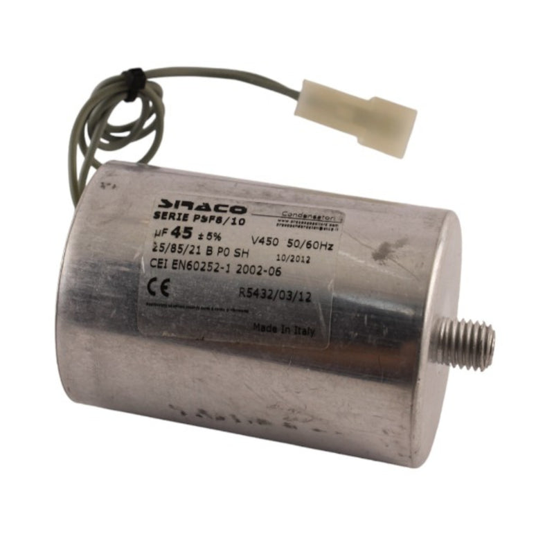 Condensatore 45f 450V 50-60Hz con codolo Aleyay