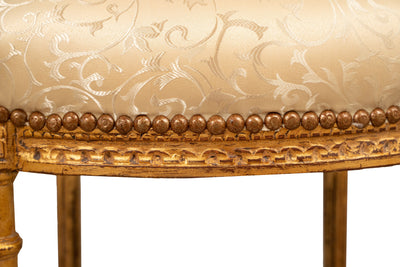 Biscottini Sedia poltrona stile francese Luigi XVI in legno massello di faggio poltroncina