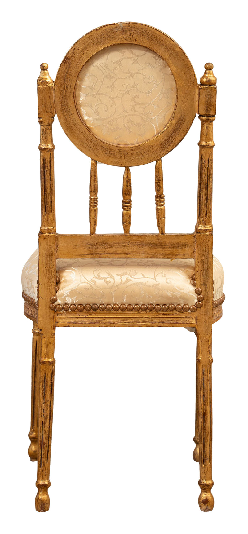 Biscottini Sedia poltrona stile francese Luigi XVI in legno massello di faggio poltroncina