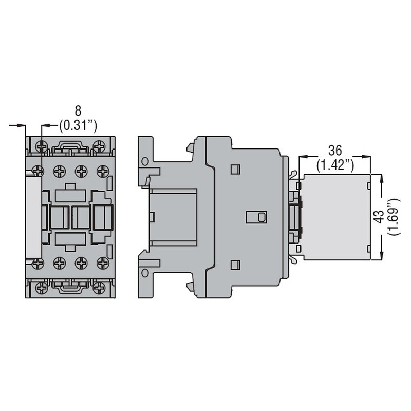 Contatti aux 2NO+0NC later GE Power