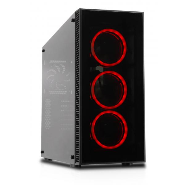 Cooltek CT VIER Midi Tower Nero (Geh Cooltek VIER Midi Tower RGB Schwar)