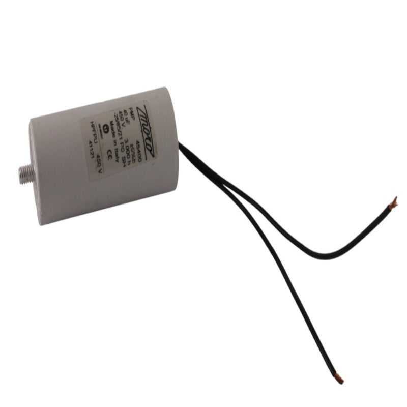 Condensatore 40f 450V con codolo e cavo 20cm Aleyay