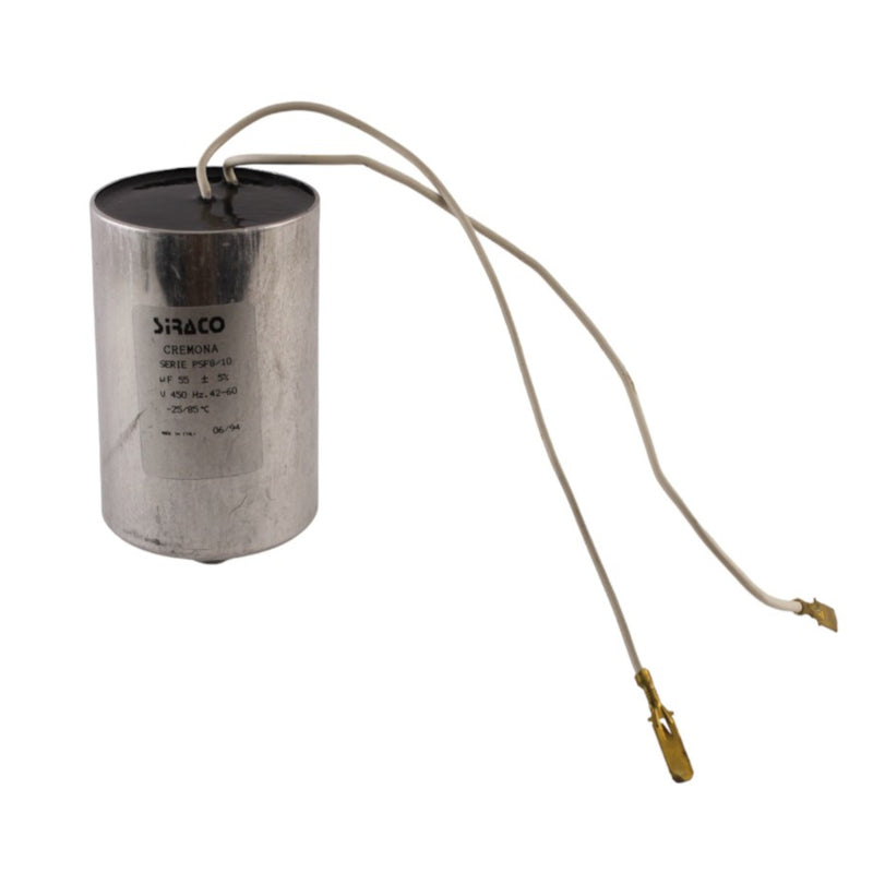 Condensatore 55f 450V 42-60Hz senza codolo faston 6,3 Aleyay