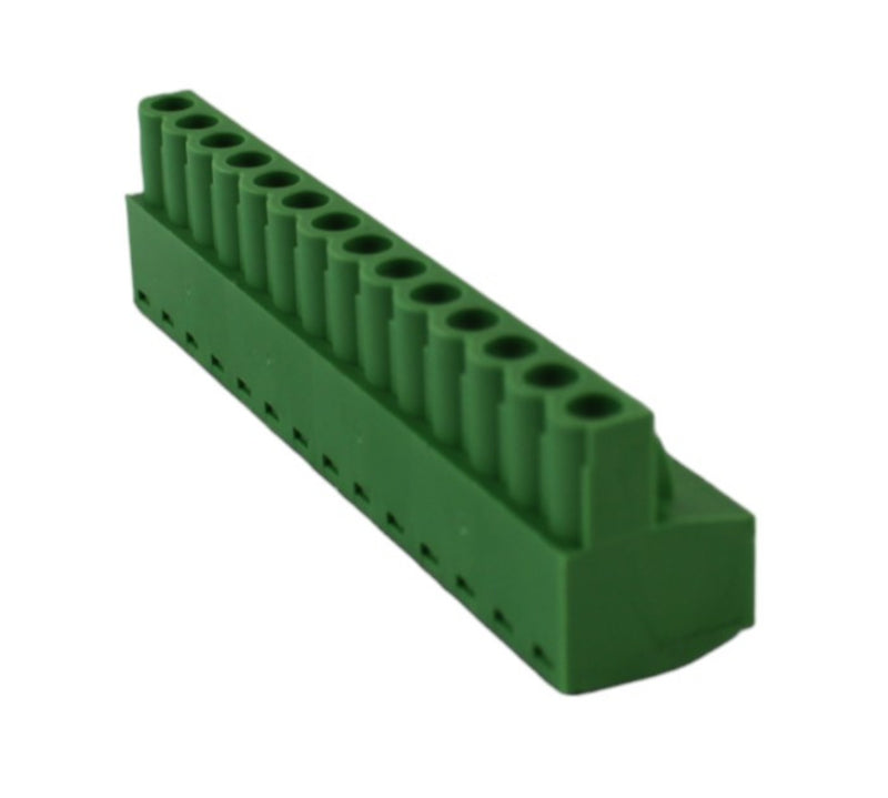 Connettore per PCB ingresso cavi dx femmina 90 14 poli passo 5,00mm Aleyay