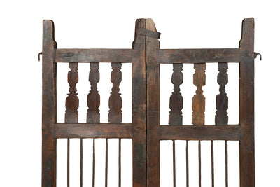 Biscottini Cancello in legno massello e ferro, da interno e da esterno Molto solido robusto