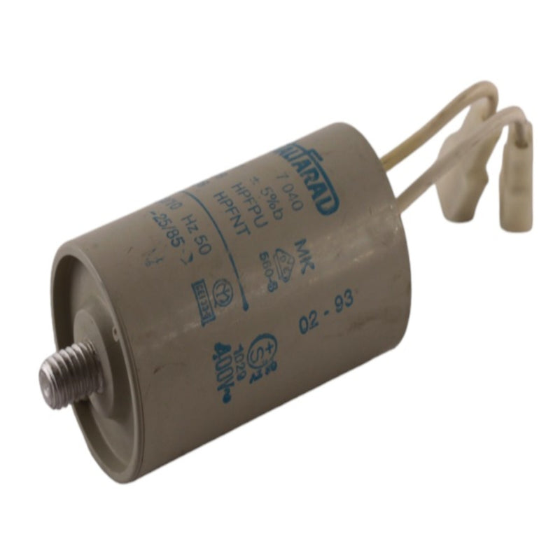 Condensatore 7f 50Hz con codolo e cavo Aleyay