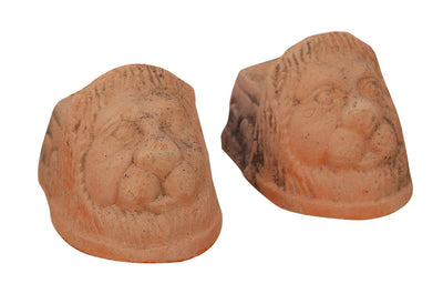 Biscottini SET 8 PIEDINI SOTTOVASO INVECCHIATI, IN TERRACOTTA TOSCANA 100% MADE IN ITALY INTERMENTE LAVORATA A MANO L10XPR8XH8 CM