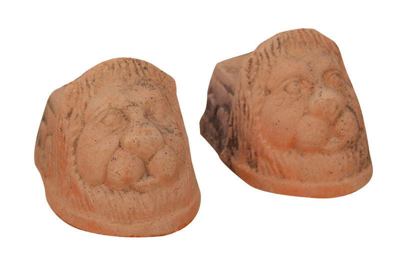 Biscottini SET 8 PIEDINI SOTTOVASO INVECCHIATI, IN TERRACOTTA TOSCANA 100% MADE IN ITALY INTERMENTE LAVORATA A MANO L10XPR8XH8 CM