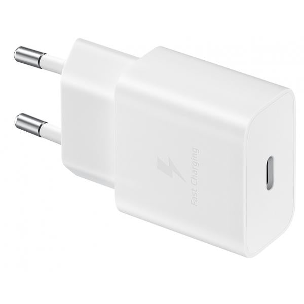 CARICABATTERIA DA RETE SAMSUNG SUPER FAST CHARGING 15W USB-C EP-T1510XWEGEU + CAVO TYPE-C WHITE