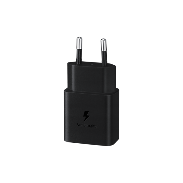 CARICABATTERIA DA RETE SAMSUNG SUPER FAST CHARGING 15W USB-C EP-T1510NBEGEU BLACK