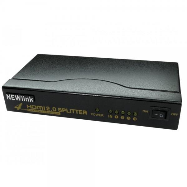Cables Direct NLHDSP204-HD2 ripartitore video HDMI 4x HDMI (CDL 4 Port HDMI V2 4k@60Hz Split)