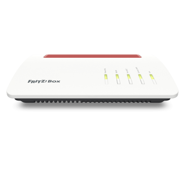 Router Modem AVM FRITZ!BOX 7590 AX INTERNATIONAL - Wireless-AC Dual Band ADSL2+ - Wi-Fi 6 fino a 2.400 Mbit/s + 1.200 Mbit/s - 4 porte LAN Gigabit, 1 porta WAN Gigabit, 2 porte USB 3.0 - Per telefoni