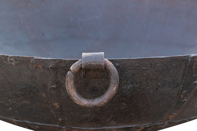 Biscottini VECCHIO CONTENITORE IN FERRO BATTUTO /crogiolo dimensioni diametro Offerta