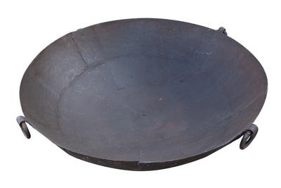 Biscottini VECCHIO CONTENITORE IN FERRO BATTUTO /crogiolo dimensioni diametro Offerta