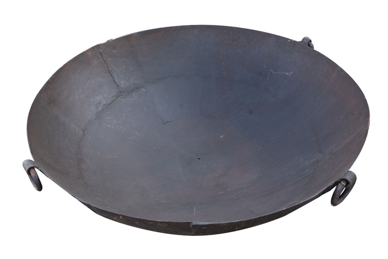 Biscottini VECCHIO CONTENITORE IN FERRO BATTUTO /crogiolo dimensioni diametro Offerta