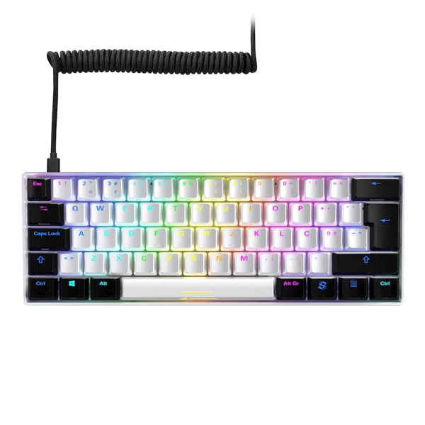 Tastiera Sharkoon SKILLER SGK50 S4 White - Meccanica - Usb - Rgb - Colore Bianco