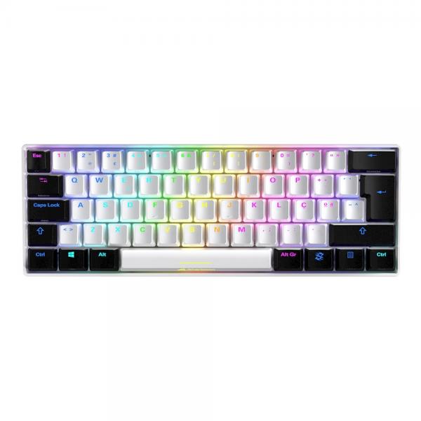 Tastiera Sharkoon SKILLER SGK50 S4 White - Meccanica - Usb - Rgb - Colore Bianco