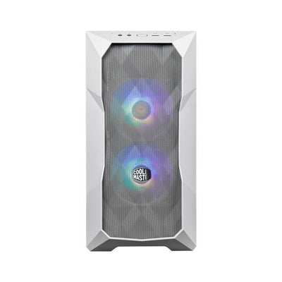 "Case MasterBox TD300 Mesh White- 2USB3.2-2xCombo 2.5""/3.5""-2x2.5""-2x120mm SickleFlow PWM ARGB Front Fans-ARGB/PWM Hub-NO PSU"