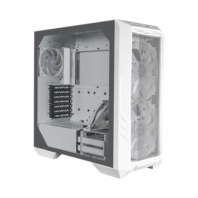 Case Cooler Master HAF 500 Mid-Tower Side-Glass - Alimentatore NON presente - Porte 2x USB 3.0 1x Audio In & Out sul frontale - Bianco