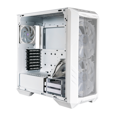 Case Cooler Master HAF 500 Mid-Tower Side-Glass - Alimentatore NON presente - Porte 2x USB 3.0 1x Audio In & Out sul frontale - Bianco
