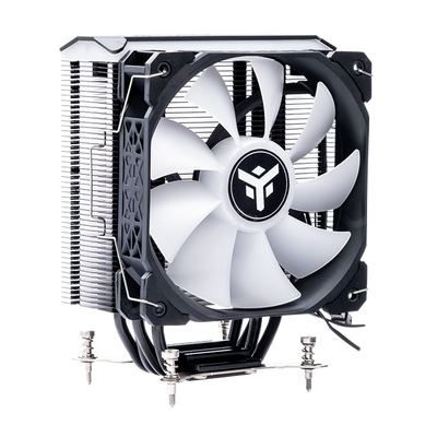 Dissipatore ad aria ICY-4HLA - Skt universale- 150W TDP- 4 HP- ventola 12cm- full black- ARGB