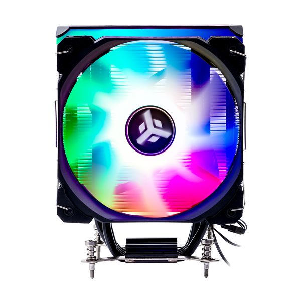 Dissipatore ad aria ICY-4HLA - Skt universale- 150W TDP- 4 HP- ventola 12cm- full black- ARGB