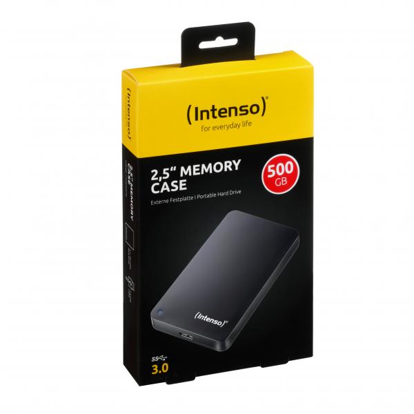 Intenso Memory Case 2.5\" USB 3.0 disco rigido esterno 500 GB Nero