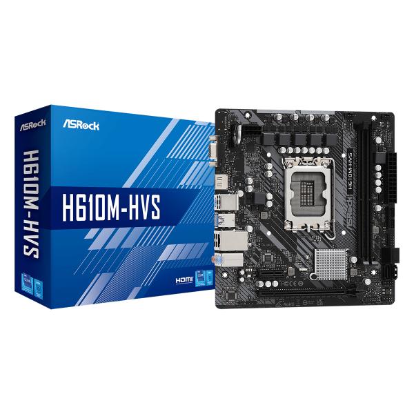 Asrock Mb 1700 12gen. H610m-hvs D4 2xddr4 4xsata Vga/hdmi