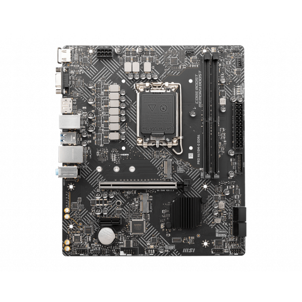 MSI PRO H610M-G DDR4 - scheda madre - micro ATX - socket LGA1700 - chipset H610 - USB 3.2 Gen 1 - Gigabit LAN - grafica integrata (CPU richiesta)