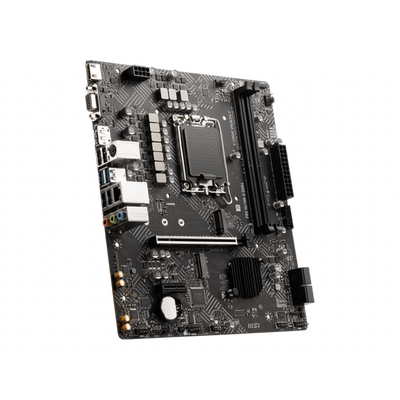 MSI PRO H610M-G DDR4 - scheda madre - micro ATX - socket LGA1700 - chipset H610 - USB 3.2 Gen 1 - Gigabit LAN - grafica integrata (CPU richiesta)