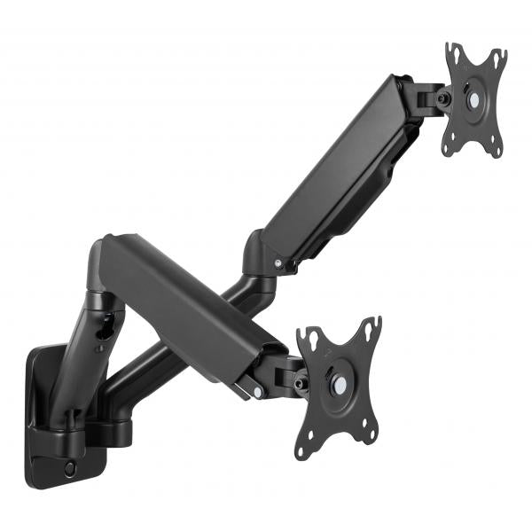 Deltaco ARM-0361 Supporti a parete per TV 81,3 cm [32] Nero (DELTACO Office, Dual wall, gas spring,)
