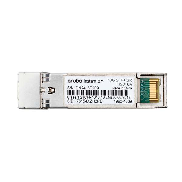 HPE NETWORKING INSTANT ON 10G SFP+ LC SR 300M OM3 MMF TRANSCEIVER