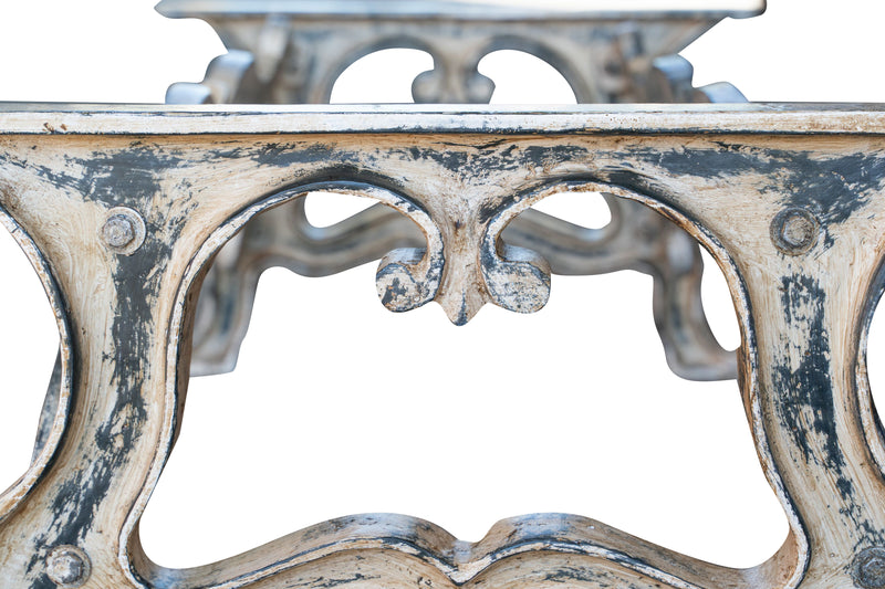 Biscottini Base tavolo in ghisa finitura anticata Molto stabile, robusta Offerta Speciale