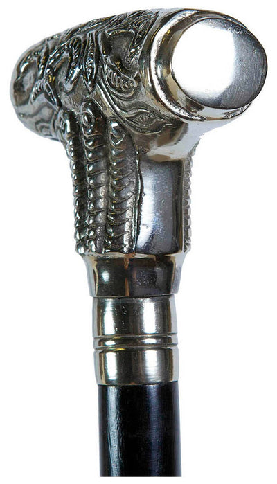 Biscottini Bastone da passeggio in legno e peltro - L Elegante stile inglese Offerta