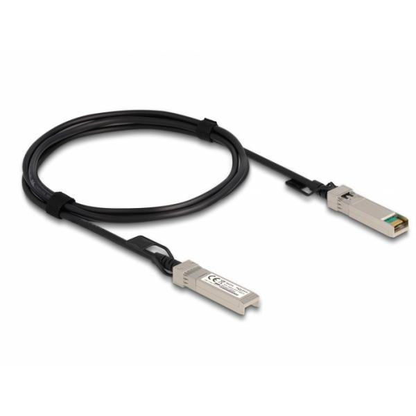 Cavo in Rame Twinax Passivo con Connettori SFP+ 10Gb 2m Nero