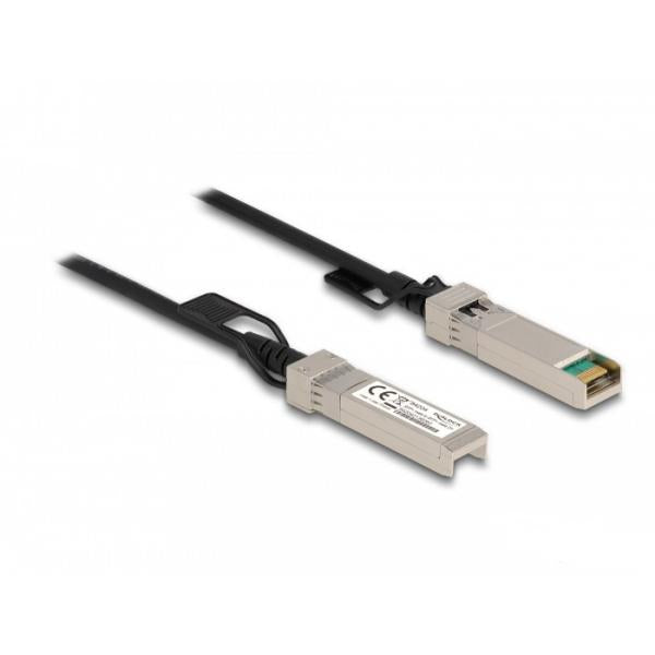 Cavo in Rame Twinax Passivo con Connettori SFP+ 10Gb 2m Nero