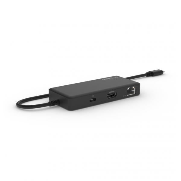 Dock da viaggio USB C 5in1 Type-c 5000 Mbit /s Nero