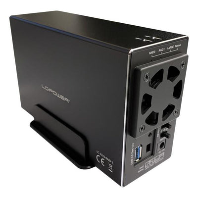LC-Power LC-35U3-RAID-2 contenitore di unit di archiviazione Custodia per Disco Rigido [HDD] Nero 3.5 (Festplattengehuse LC-Power LC-35U3-R)