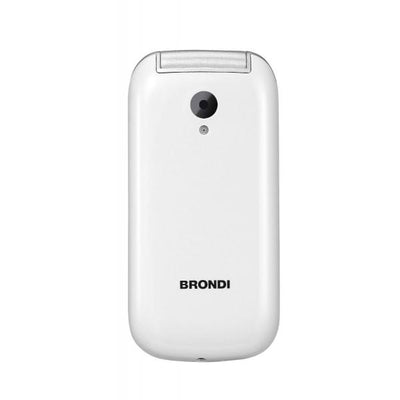 BRONDI STONE+ (BIANCO) - TELEFONO CELLULARE PER ANZIANI - TORCIA - FOTOCAMERA