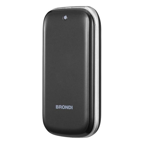 BRONDI STONE+ (NERO) - TELEFONO CELLULARE PER ANZIANI - TORCIA - FOTOCAMERA