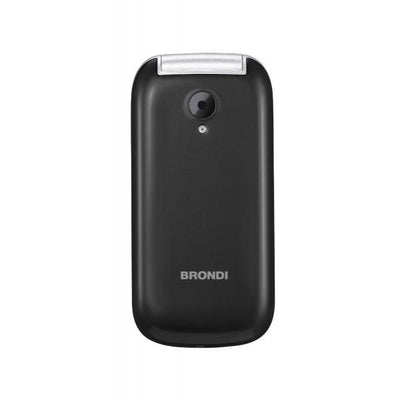 BRONDI STONE+ (NERO) - TELEFONO CELLULARE PER ANZIANI - TORCIA - FOTOCAMERA