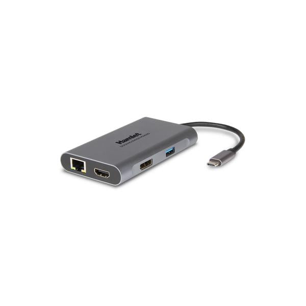 Docking Station Universale per Notebook PD400D 4x USB 3.2 / DisplayPort / HDMI Dual Display Grigio + Power Delivery 85W