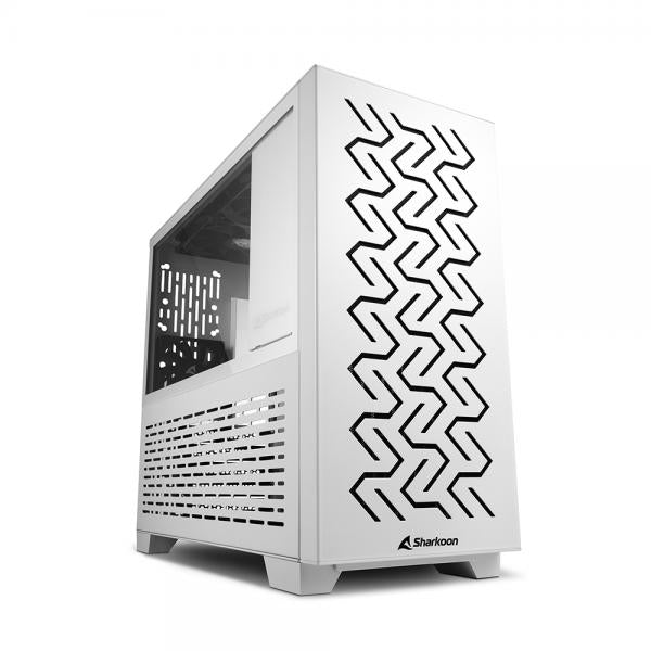 Case Sharkoon MS-Z1000 - Mini Tower Mini-ITX, Micro-ATX - 2x 120mm Ventola Led - Bianco