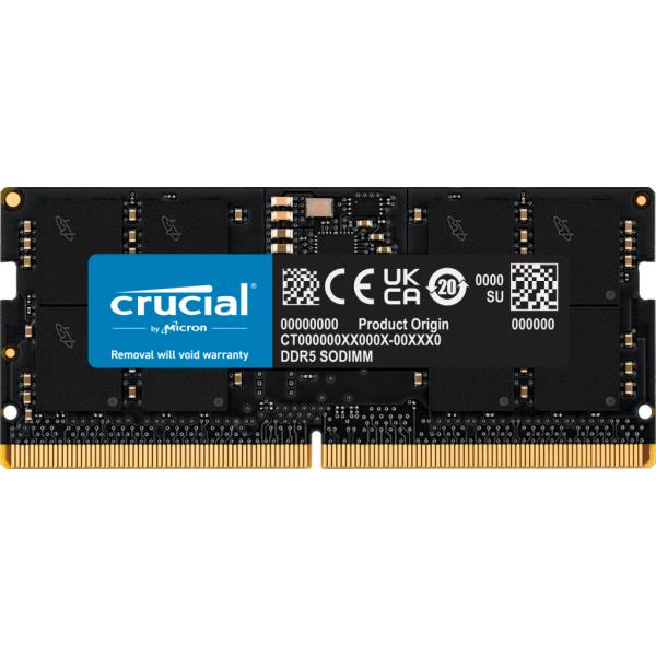 Memoria SoDimm Ram Crucial CT16G48C40S5 - 16 GB (1 Modulo da 16Gb) - DDR5 SDRAM - 4800 MHz - CL40 - Unbuffered - Per notebook