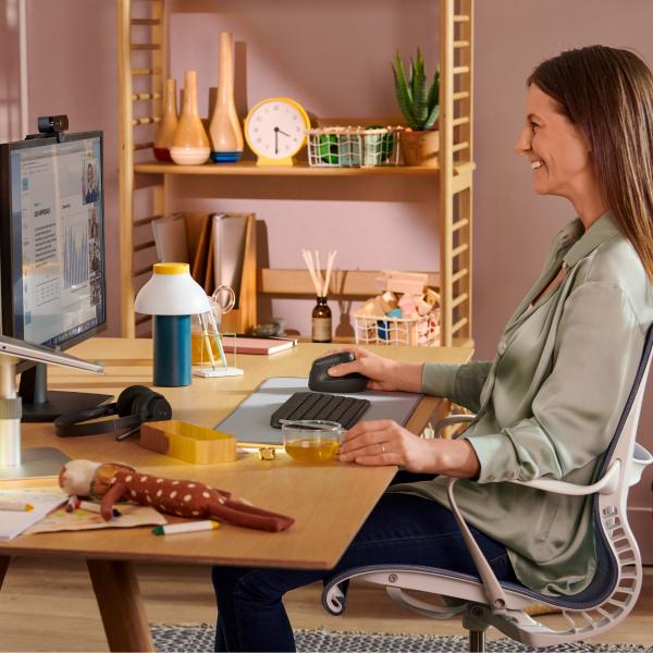 Mouse Verticale Lift Ergonomic Ottico 4 Tasti 4000 DPI Colore Grafite