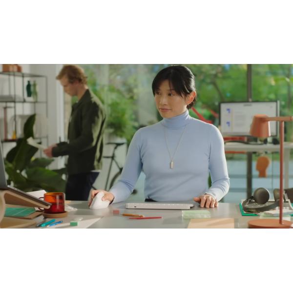 Mouse Verticale Lift Ergonomic Ottico 4 Tasti 4000 DPI Colore Bianco