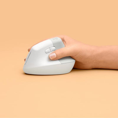 Mouse Verticale Lift Ergonomic Ottico 4 Tasti 4000 DPI Colore Bianco
