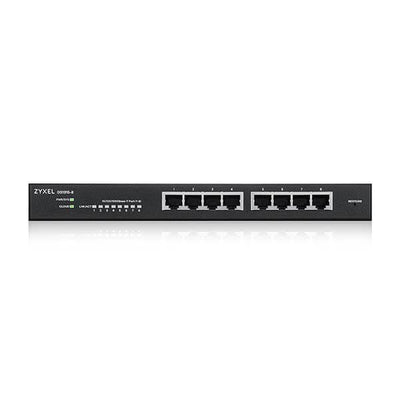 Zyxel GS1915-8 Gestito L2 Gigabit Ethernet [10/100/1000] Nero (Zyxel GS1915 Series GS1915-8 - Switch - managed - smart - 8 x 10/100/1000 - desktop, wall-mountable)