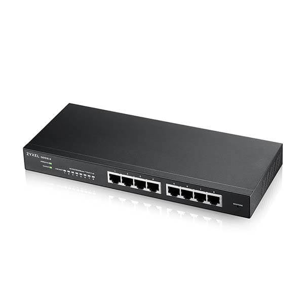 Zyxel GS1915-8 Gestito L2 Gigabit Ethernet [10/100/1000] Nero (Zyxel GS1915 Series GS1915-8 - Switch - managed - smart - 8 x 10/100/1000 - desktop, wall-mountable)