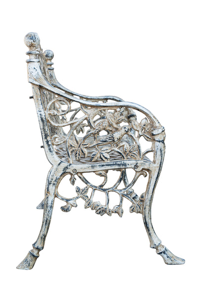 Biscottini Panchina Liberty in ghisa finitura anticata Molto Robusta, stabile Offerta